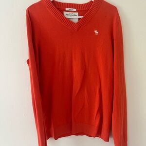 Abercrombie & Fitch Vibrant Red Knit Top